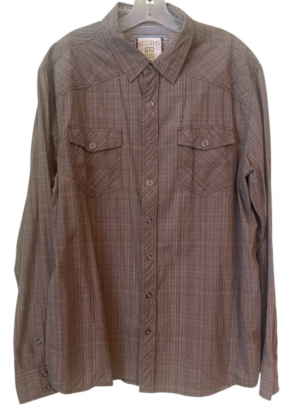 Ecoths by Aventura 100% Organic Cotton, snap down shirt. Size XXL GUC - Picture 6 of 10